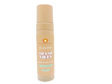 pradas glow tanning mousse.